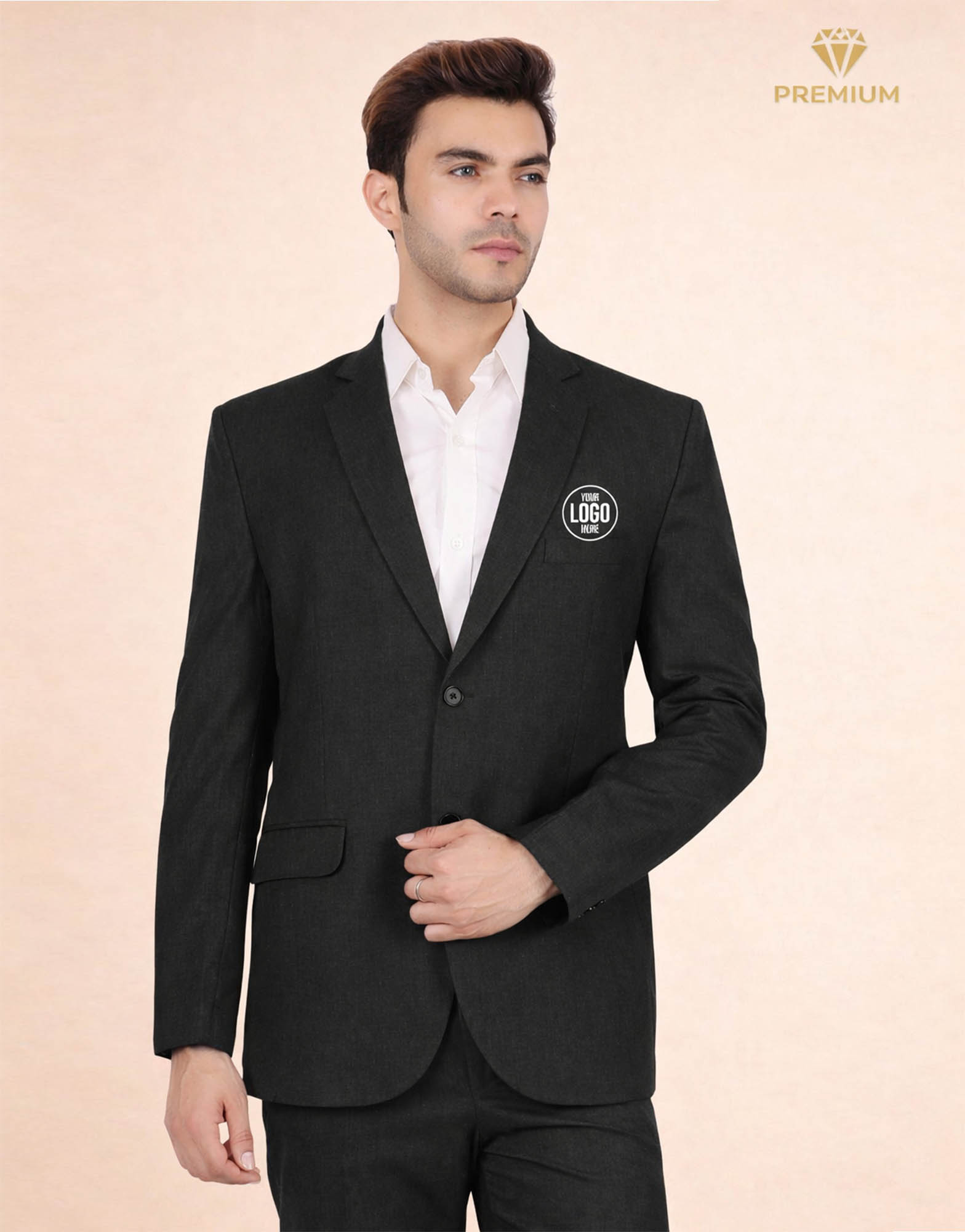 Tailored navy corporate uniform